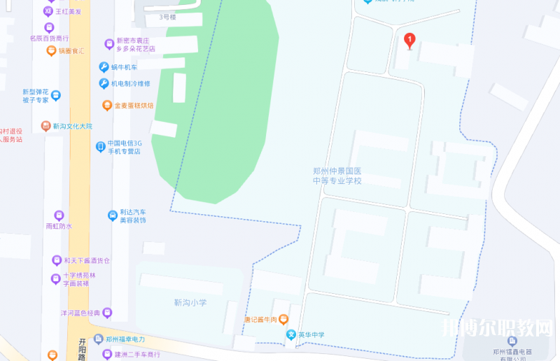 鄭州仲景國醫(yī)中等專業(yè)學校地址，乘車路線