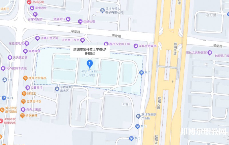 深圳市深科技工學(xué)校地址，乘車路線