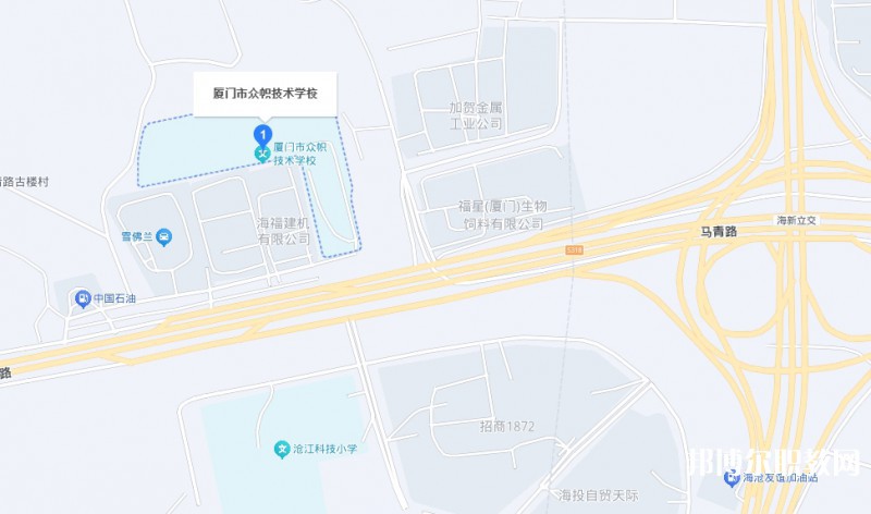 廈門市眾幟技術(shù)學(xué)校地址，乘車路線