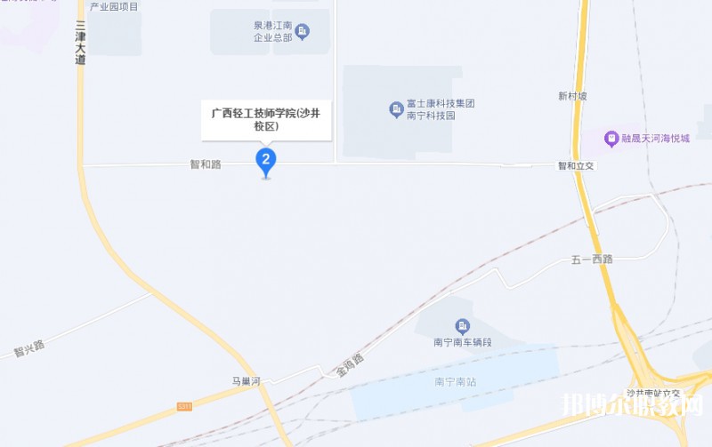 廣西輕工技師學(xué)院預(yù)備技師班地址，乘車路線